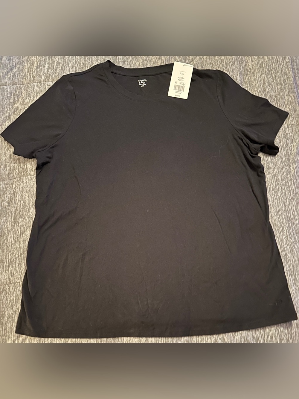 Crown & Ivy Womenβs Short Sleeve Tee β Black